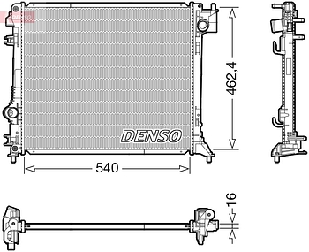 Радиатор охлаждения DENSO DRM46062