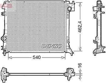 Радиатор охлаждения DENSO DRM46063