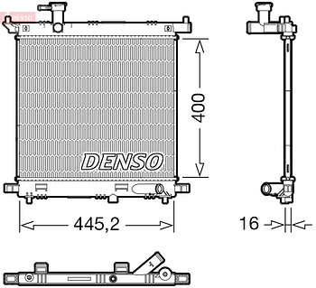 Радиатор охлаждения DENSO DRM46066