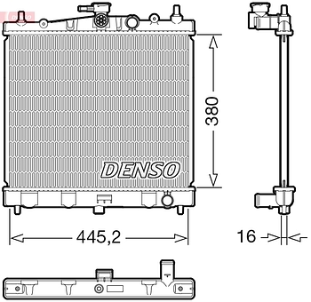 Радиатор охлаждения DENSO DRM46067