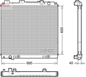 Радиатор охлаждения DENSO DRM46068