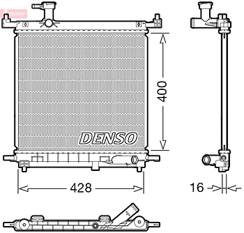 Радиатор охлаждения DENSO DRM46072