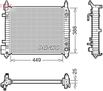 Радиатор охлаждения DENSO DRM46104