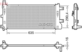 Радиатор охлаждения DENSO DRM46105
