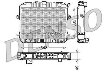 Радиатор охлаждения DENSO DRM46200