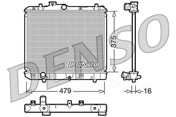 Радиатор охлаждения DENSO DRM47004