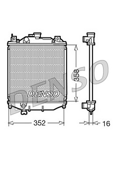 Радиатор охлаждения DENSO DRM47005