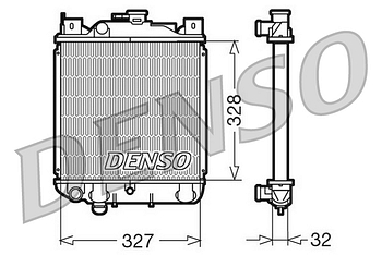 Радиатор охлаждения DENSO DRM47006