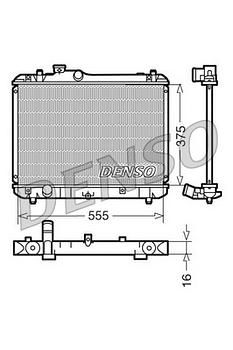 Радиатор охлаждения DENSO DRM47008