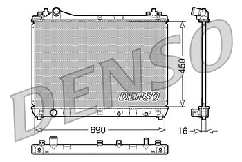 Радиатор охлаждения DENSO DRM47011