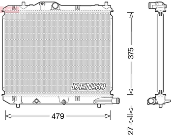 Радиатор охлаждения DENSO DRM47013