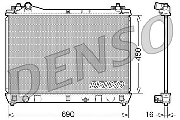 Радиатор охлаждения DENSO DRM47016