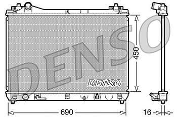 Радиатор охлаждения DENSO DRM47017