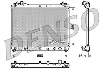 Радиатор охлаждения DENSO DRM47018