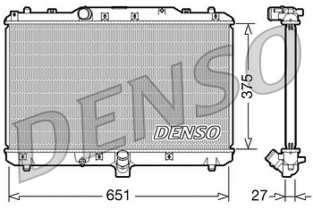 Радиатор охлаждения DENSO DRM47022