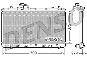 Радиатор охлаждения DENSO DRM47025