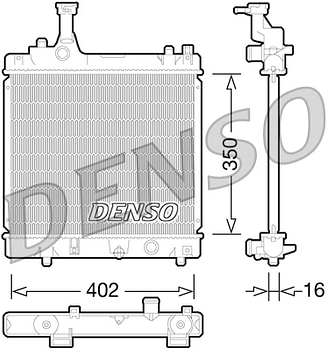 Радиатор охлаждения DENSO DRM47026