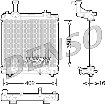 Радиатор охлаждения DENSO DRM47027