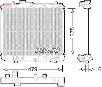 Радиатор охлаждения DENSO DRM47028