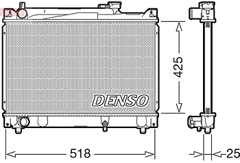 Радиатор охлаждения DENSO DRM47030
