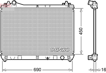 Радиатор охлаждения DENSO DRM47031