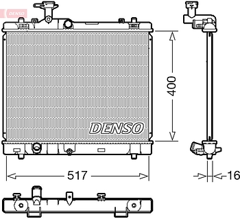 Радиатор охлаждения DENSO DRM47032