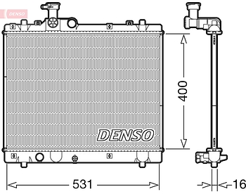 Радиатор охлаждения DENSO DRM47034