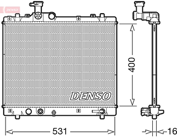 Радиатор охлаждения DENSO DRM47035