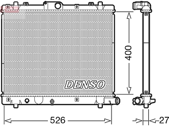 Радиатор охлаждения DENSO DRM47036
