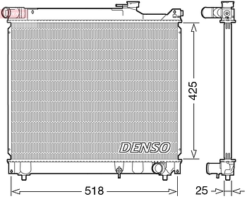 Радиатор охлаждения DENSO DRM47037