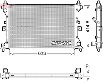 Радиатор охлаждения DENSO DRM47039