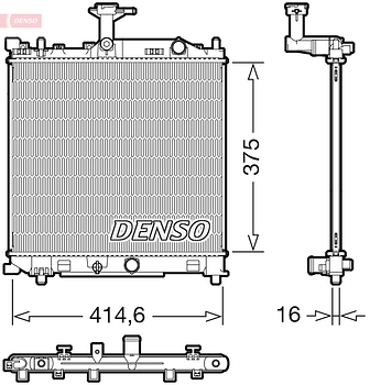 Радиатор охлаждения DENSO DRM47040