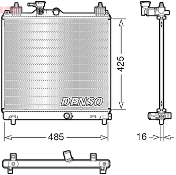 Радиатор охлаждения DENSO DRM47042