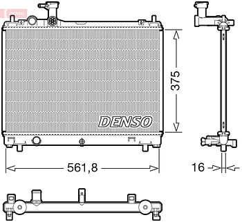 Радиатор охлаждения DENSO DRM47044