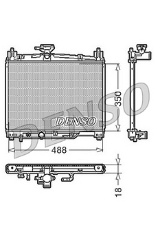 Радиатор охлаждения DENSO DRM50002