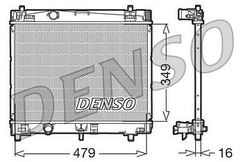 Радиатор охлаждения DENSO DRM50003