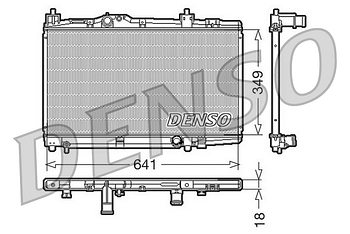 Радиатор охлаждения DENSO DRM50005