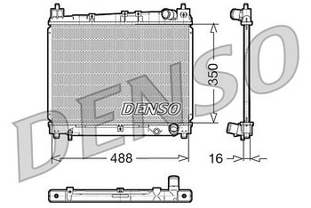 Радиатор охлаждения DENSO DRM50006