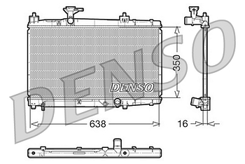 Радиатор охлаждения DENSO DRM50007