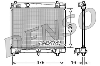 Радиатор охлаждения DENSO DRM50008
