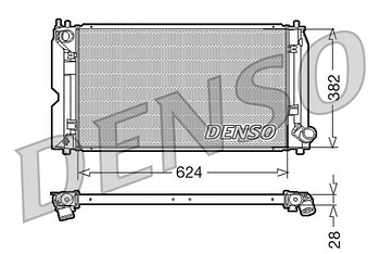 Радиатор охлаждения DENSO DRM50012