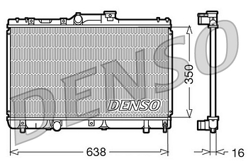 Радиатор охлаждения DENSO DRM50013