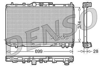 Радиатор охлаждения DENSO DRM50014