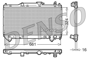 Радиатор охлаждения DENSO DRM50015