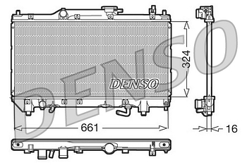 Радиатор охлаждения DENSO DRM50017