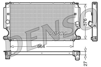 Радиатор охлаждения DENSO DRM50024