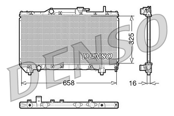 Радиатор охлаждения DENSO DRM50028