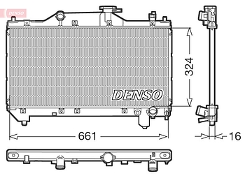 Радиатор охлаждения DENSO DRM50031