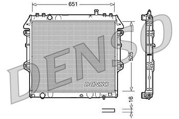 Радиатор охлаждения DENSO DRM50038