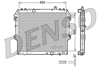 Радиатор охлаждения DENSO DRM50039